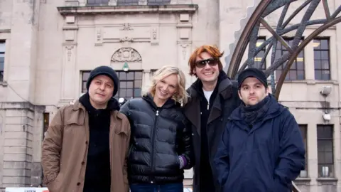 Manic Street Preachers and BBC Radio 2 presenter Jo Whiley. Manic Street Preachers return home on Thursday 27th January 2011 to perform a special gig for BBC Radio 2 at the Blackwood Miners Institute