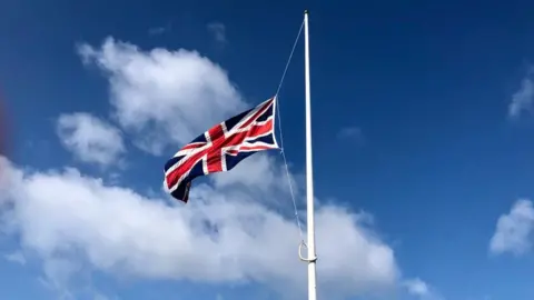 Flag at half mast