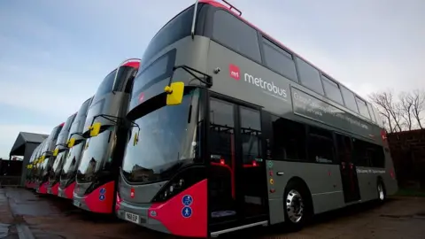 Metrobus Metrobuses at depot