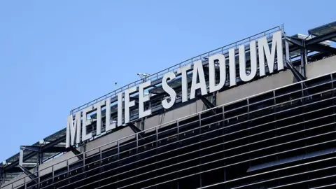 The view outside the MetLife Stadium, host venue of the Fifa World Cup 2026
