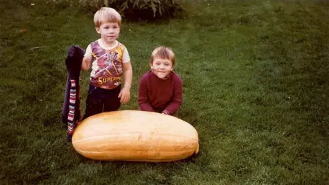 Family photo Kevin Fortey and his brother as children
