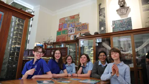 Cambridge University/PA Media Parkside Community College pupils 