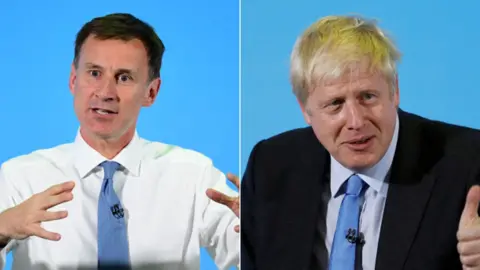 Getty Images/Reuters Jeremy Hunt and Boris Johnson