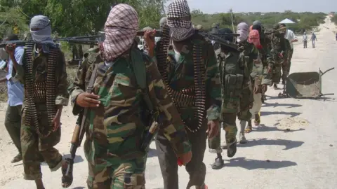 AFP Al-Shabab militants in 2012 (archive photo)