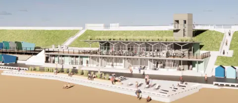 Chaplin Farrant Artist's impression of the Jubilee Parade development, Lowestoft