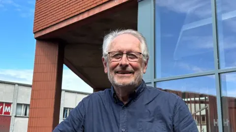 Sir Peter Soulsby Outside the Haymarket Theatre