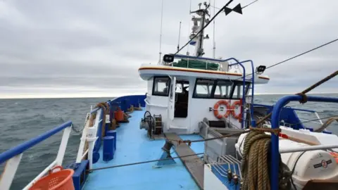 AFP French trawler in Channel, file pic, 28 Sep 20