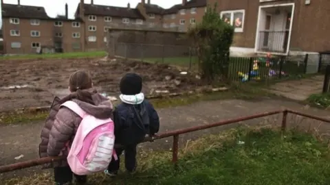 Getty Images Children on a housing estate