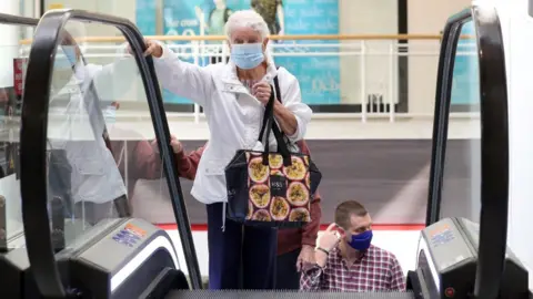 Pacemaker Shoppers wearing face coverings