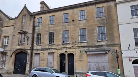 The vacant yellow stone building on Weymouth Street in Warminster.