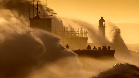 Storm Eunice off Porthcawl