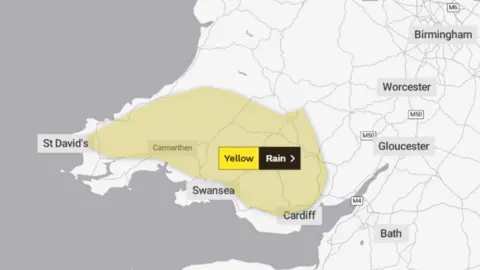 Met Office Weather warning Wednesday