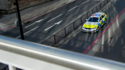 Getty Images Generic photo of police car on motorway