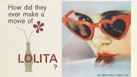Getty Images The film poster for Lolita famously showed its star sucking on a lollipop
