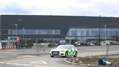 PA Media The industrial unit built for the motor industry, close to the Nissan plant on Wearside, which is being converted into a 460-bed Nightingale hospital for the North East of England