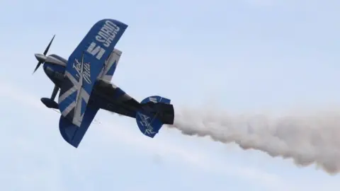 BBC Rich Goodwin's modified Pitts biplane