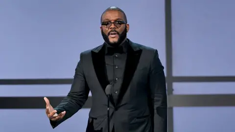 Getty Images Tyler Perry on stage