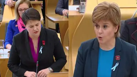 AFP Ruth Davidson and Nicola Sturgeon