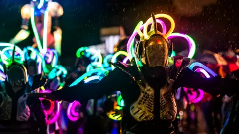 Paul Whiteley performers at this year's Bluedot