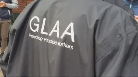 GLAA Officer's jacket with GLAA written on the back