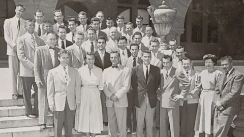 Getty Images O'Connor poses for a class photograph at Stanford