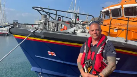 Plymouth lifeboat coxswain Simon Jeffrey