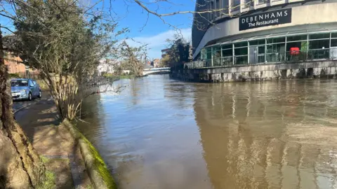 BBC Millmead in Guildford hit by flooding in March