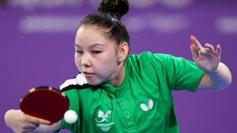 Anna Hursey in action at the 2022 Commonwealth Games in Birmingham