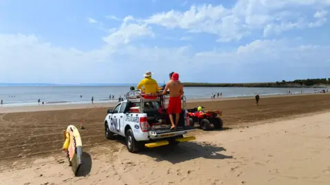 Nadezna/BBC Weather Watchers Barry Island life guards