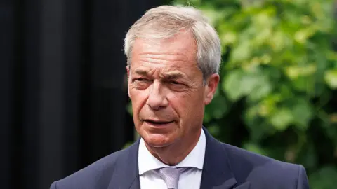Close up of Nigel Farage