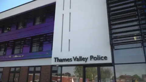 Thames Valley Police's HQ, which is a three-storey office building.