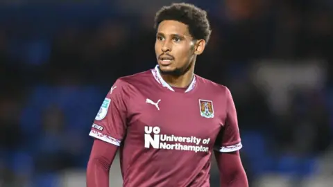 William Hondermarck in action for Northampton Town 