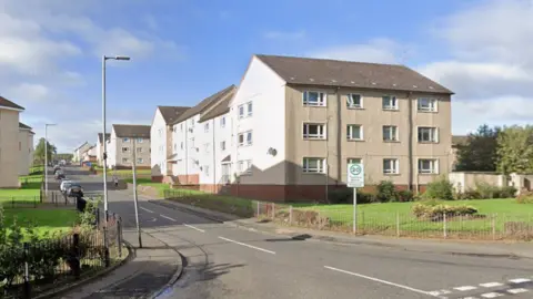 Google A general view of Fleming Way in Hamilton, South Lanarkshire.