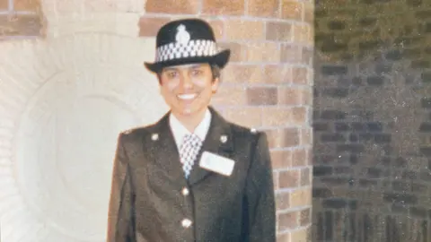 Leicestershire Police Manjit Atwal two weeks into the job back in 1996