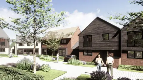 Nash Partnership Bratton housing development artist impression
