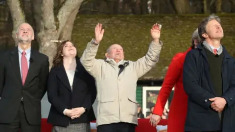 PA Tony Foulds at the flypast