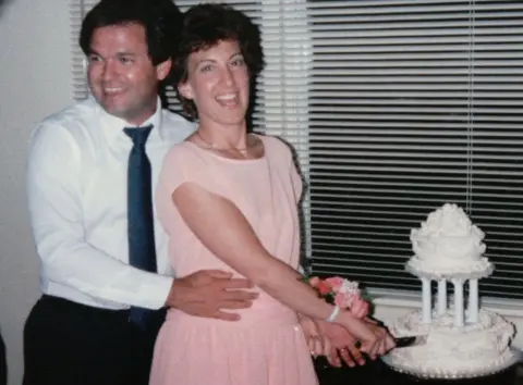 Carly Fiorina Frank and Carly Fiorina on their wedding day in 1985