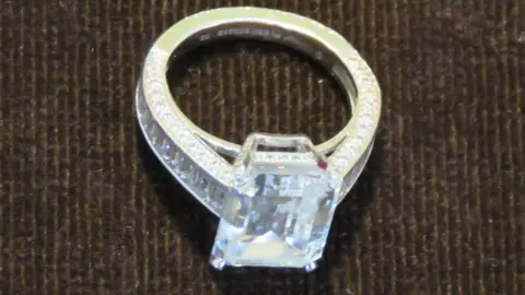NCA The 8.9 carat ring seized by the NCA