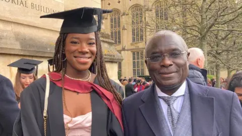 Ama Kwaasi and her father Ithiel Kwaasi