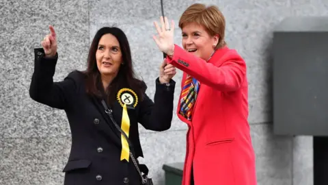 Getty Images Margaret Ferrier and Nicola Sturgeon