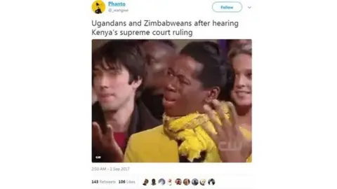 Wangwe Phanto/Twitter Twitter reaction