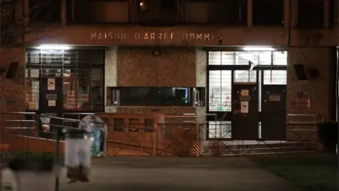 AFP Fleury-Merogis prison in the southern suburbs of Paris early on 5 February 2018