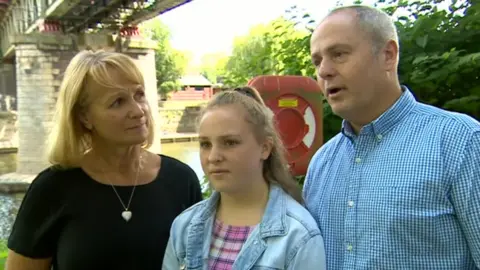 Parents Vicki and Ian Jones and Tom Jones' sister, Ellie