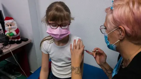 Getty Images Child getting vaccine