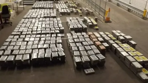 Border Force/NCA Cocaine in banana boxes - Southampton
