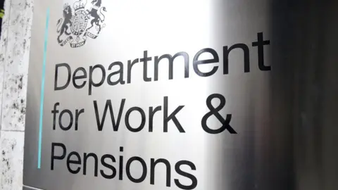 PA Department for Work & Pensions sign