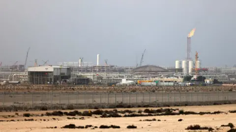 Getty Images QatarEnergy's operating facilities in Ras Laffan Industrial City, Qatar, seen on 3 March, 2026