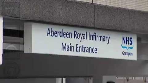 BBC Aberdeen Royal Infirmary sign