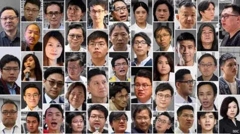 BBC The Hong Kong 47 were charged three years ago in what was seen as the biggest crackdown under the National Security Law
