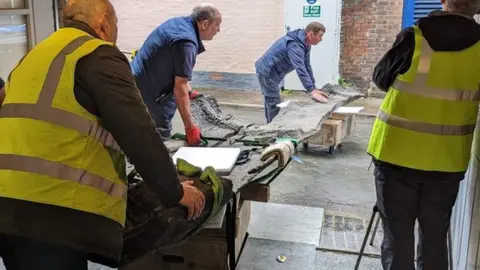 BBC Iron Age log boat